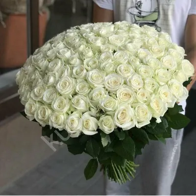 101 белых роз на свадебной церемонии - webp