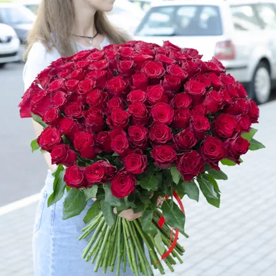 Большой ассортимент красивых фото 101 розы 60 см