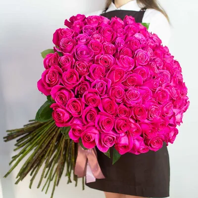 101 розовая роза: Фото с разными вариантами размеров