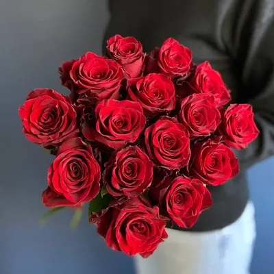 Великолепное изображение 15 красных роз в высоком разрешении