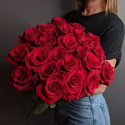 Изумительное изображение 25 красных роз доступно для загрузки в нескольких форматах