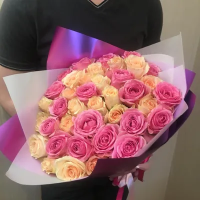 25 ароматных роз 40 см - фотография (jpg)