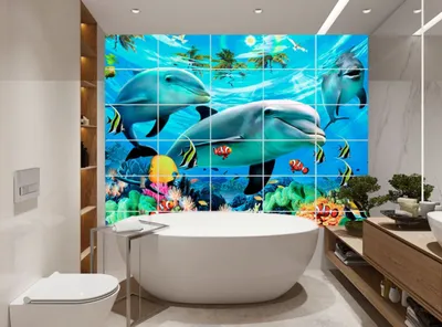 Фото 3D кафель для ванной - красивые изображения для вашего проекта