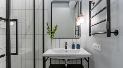 Фото ванной комнаты с эффектным 3D кафелем