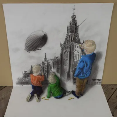 Искусство 3D фотографий листьев