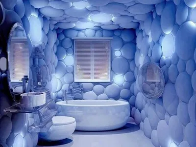 Фото 3D панелей в ванной комнате
