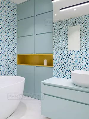 Фото 3D панелей в ванной: выбор размера и формата