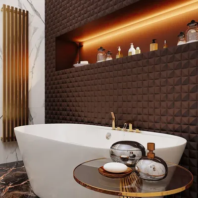 3D панели в ванной: современный подход к декорированию пространства