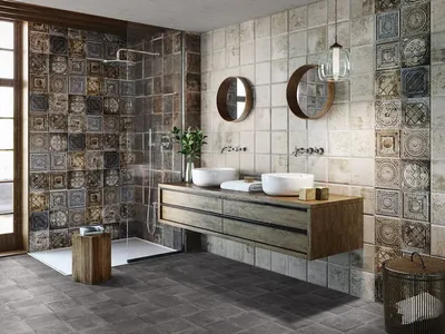 21) Фото HD 3D плитки для ванной комнаты в хорошем качестве