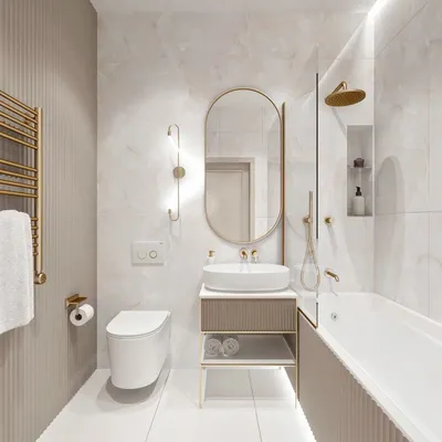 27) Фото 3D плитки для ванной комнаты в 4K разрешении