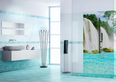 Идеи для дизайна ванной комнаты с 3D полами: фото