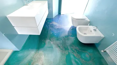 Вдохновляющие фотографии 3D полов в ванной комнате