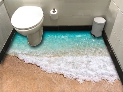 3D полы в ванной комнате: фото, которые вызывают восторг