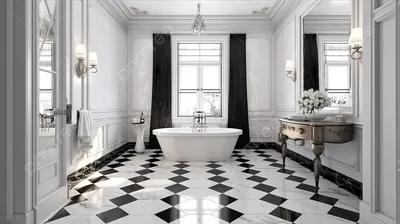 Фото ванной комнаты с 3D полами - новый тренд в дизайне