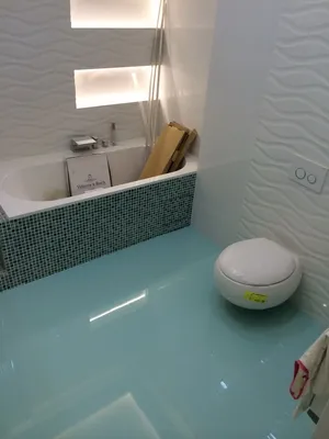 Фото ванной комнаты с 3D полами - творческий подход к интерьеру