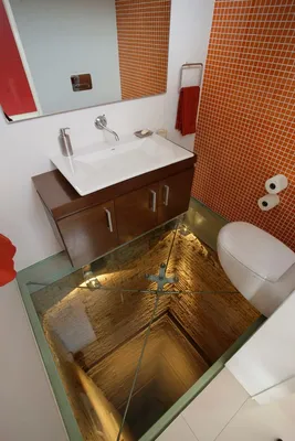 Фото 3D пола в ванной комнате бесплатно в высоком разрешении