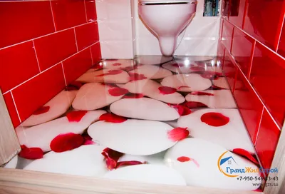 Уникальные и креативные 3D полы в ванной комнате
