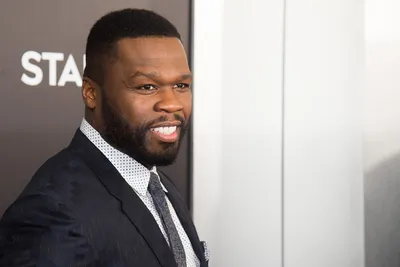 Фотка 50 Cent с возможностью регулировки контрастности