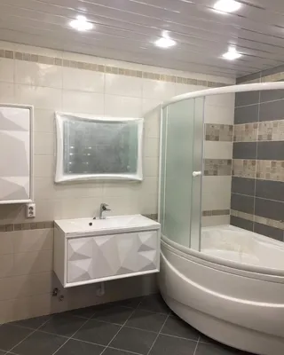 Прекрасные фотографии ремонта ванной комнаты