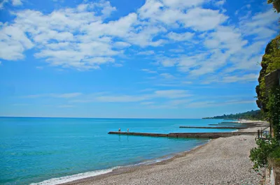 Изображения пляжей Абхазии: скачать бесплатно в хорошем качестве