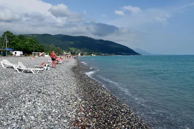 Фотоальбом с пляжами Абхазии: красота и умиротворение
