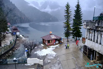 Абхазия под покрывалом снега: фотографии зимы