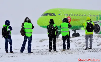 Зимнее воздушное пространство: Фотография Аэропорта Домодедово