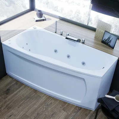 Фото акриловой ванны с экраном для уютного интерьера