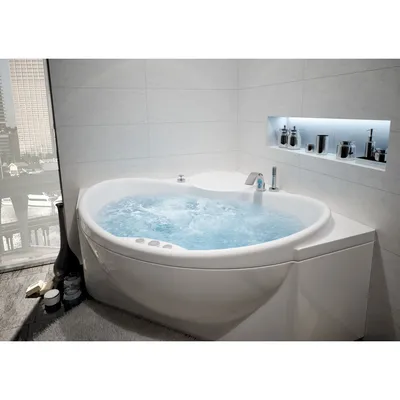 Фото акриловой ванны с экраном для стильного дизайна