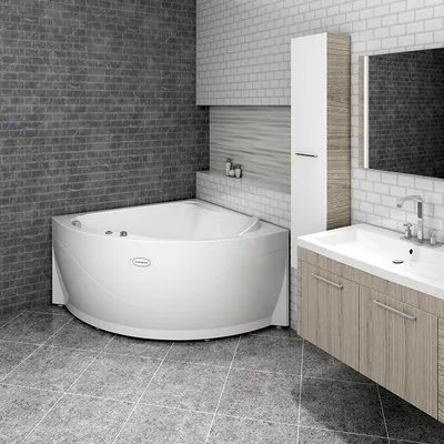 Впечатляющие фотографии акриловой ванны с экраном для роскошного интерьера