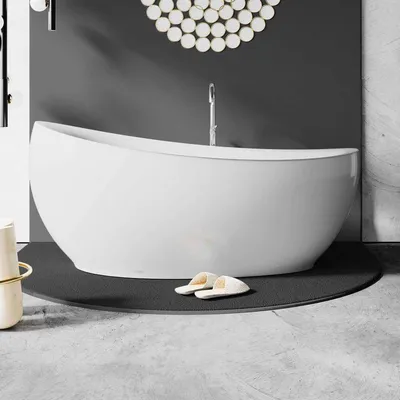 Изящная акриловая ванна - воплощение стиля и комфорта (фото)
