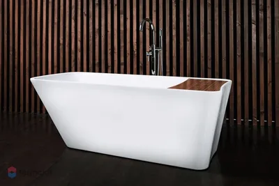 Изображения ванной комнаты с акриловой ванной для дизайна интерьера