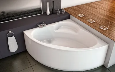 Фото акриловой угловой ванны в формате JPG для скачивания