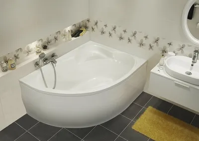 Картинка акриловой угловой ванны в формате PNG