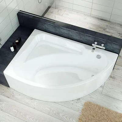 Новое изображение акриловой угловой ванны для ванной комнаты