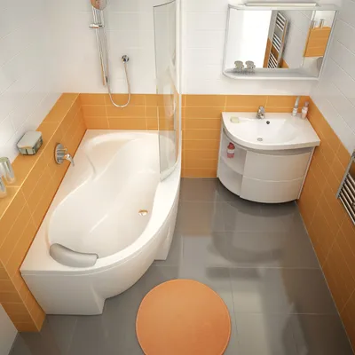 Уникальные дизайны акриловых угловых ванн: вдохновение для вашей ванной комнаты (фото)