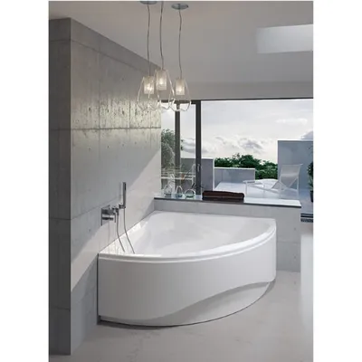 Эстетика и практичность: акриловые угловые ванны в разных стилях (фото)