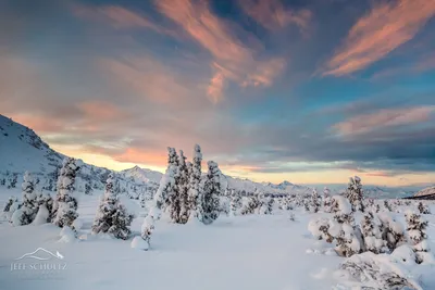 Фотоальбом Аляски: Зимние пейзажи в различных форматах