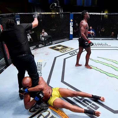 Качественные фото Андерсона Сильвы на фоне UFC-логотипа