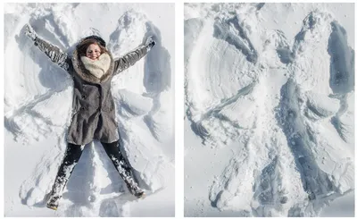 Зимний эстет: Фотография ангела, обрамленного мягким белым пухом