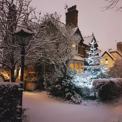Атмосфера зимнего волшебства в Англии