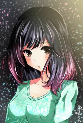 Фотография аниме девушки на аву - изображение в формате JPG, размер L