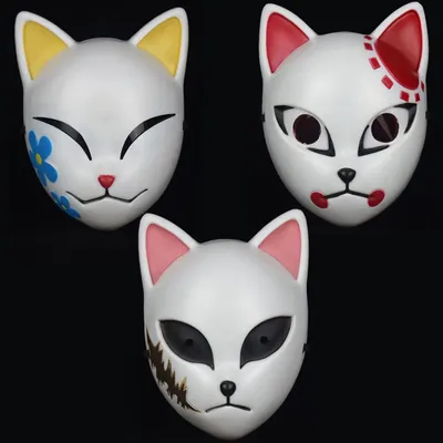Оригинальные аниме маски на изображениях