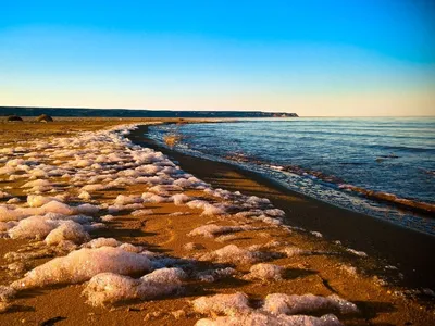 Уникальное фото Аральского моря: природа рождает новые чудеса
