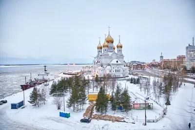 Загадочная зимняя атмосфера Архангельска