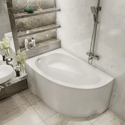 Асимметричные ванны: современный дизайн и комфорт