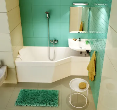 Асимметричные ванны: сделайте свою ванную комнату уникальной