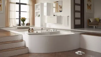 Фото асимметричных ванн: идеи для роскошного интерьера