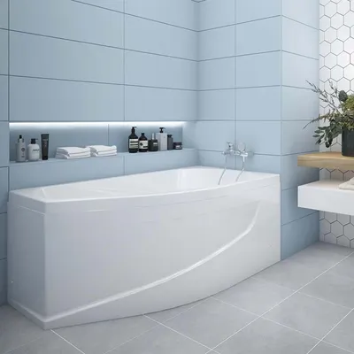 Асимметричные ванны: современный дизайн и функциональность