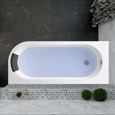 Фото ассиметричной ванны в webp
